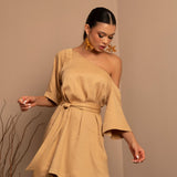 VESTIDO RAGLAN RAYON TWILL