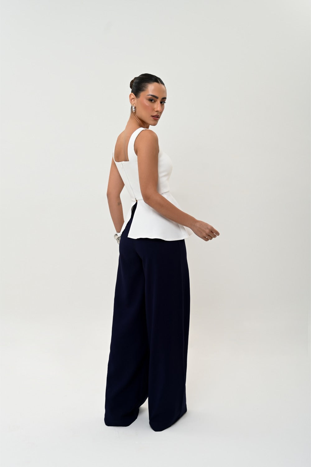 CALÇA RETA S/CÓS BLUE SPACE
