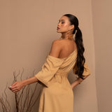 VESTIDO RAGLAN RAYON TWILL