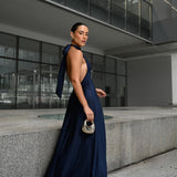 VESTIDO LONGO FRENTE ÚNICA