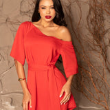 VESTIDO RAGLAN RAYON TWILL