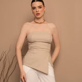 BLUSA S/ ALÇA ASSIMETRIA