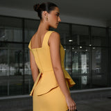 VESTIDO CURTO PEPLUM