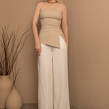 BLUSA S/ ALÇA ASSIMETRIA