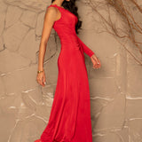 VESTIDO LONGO NÓ JERSEY