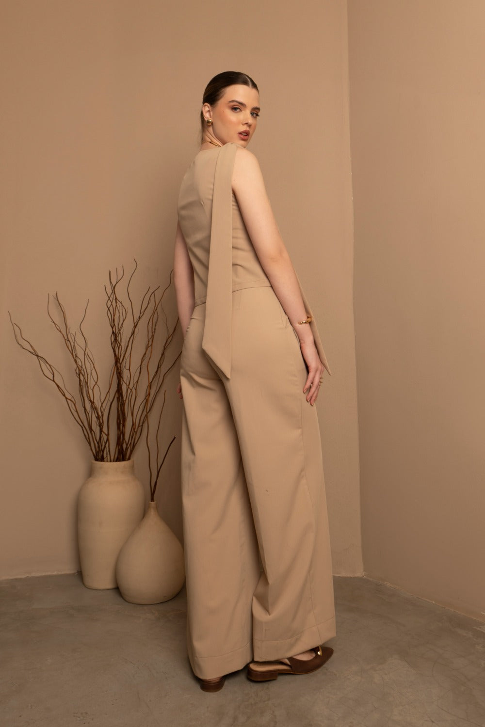 CALÇA RETA FECHO COLCHETE