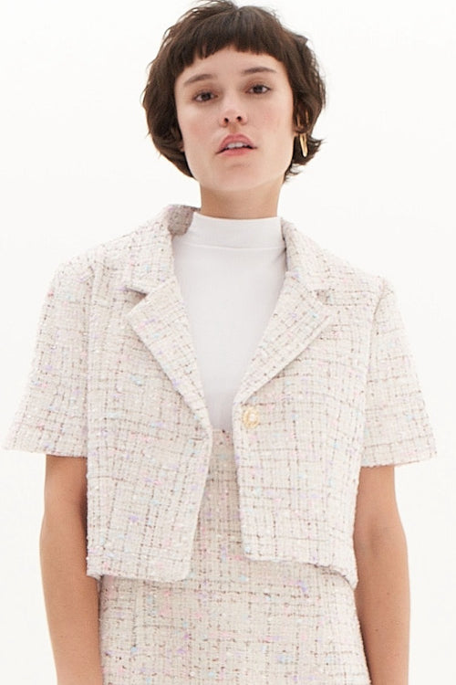 CASAQUETO CLARA TWEED OFF WHITE