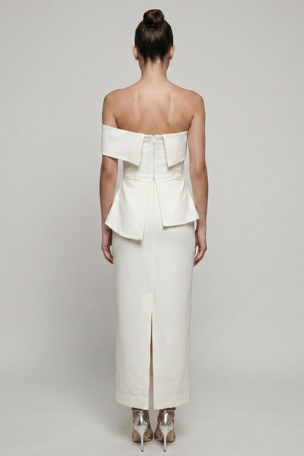 VESTIDO MIDI LAÇO MANGA NULA