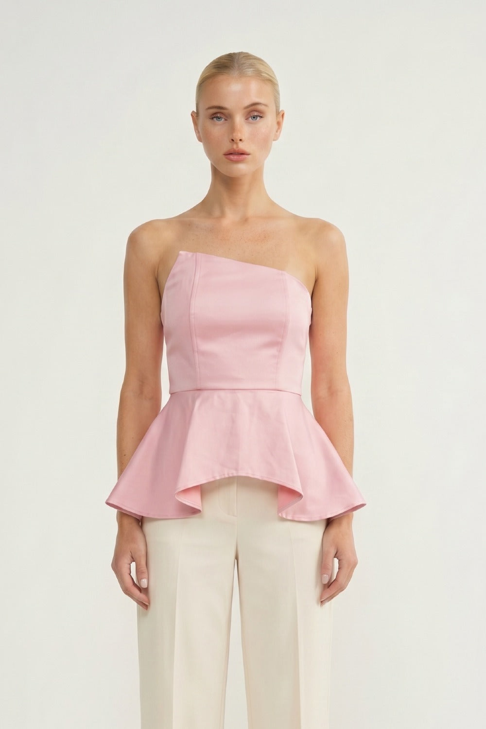 BLUSA S/ ALÇA PEPLUM ONDA
